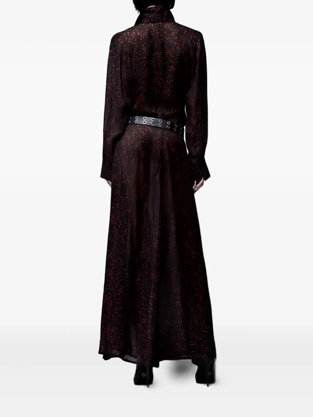 Aniye By Long-sleeved Maxi Dress In Black
