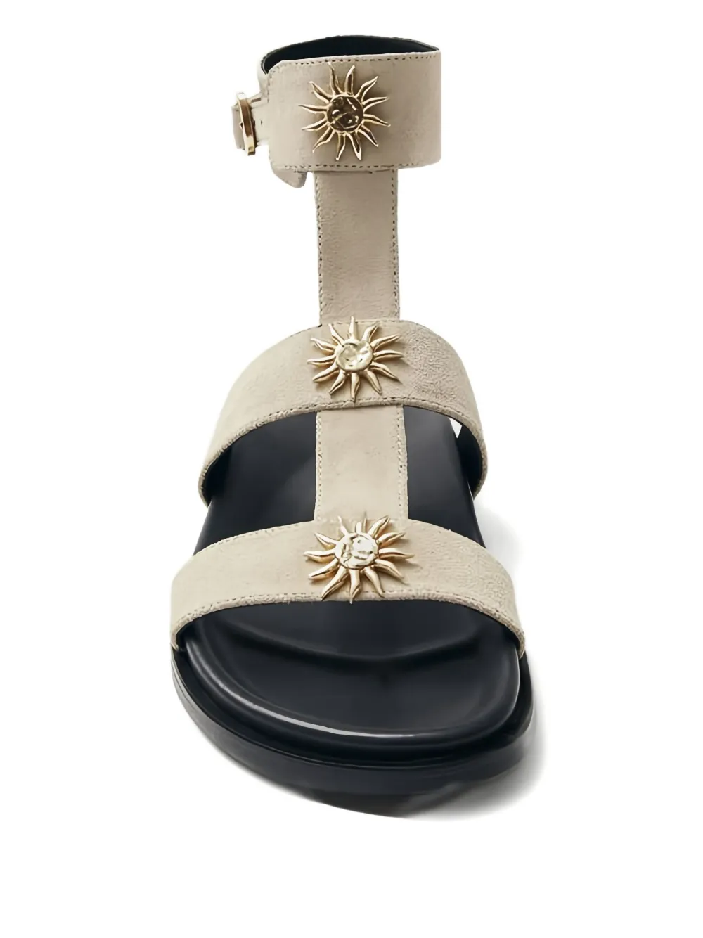 Alohas Clarisa Buckle Embellished Sandals In Multi