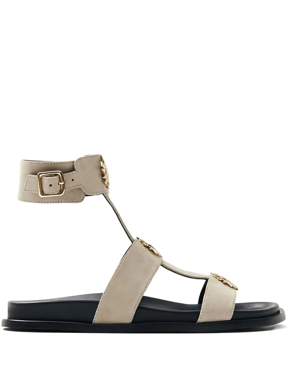 Alohas Clarisa Buckle Embellished Sandals In Multi