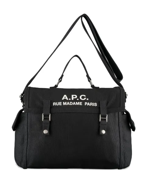 A.P.C. logo-print laptop bag