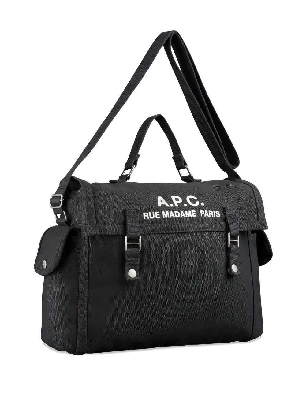 Apc A.p.c. Men Shoulder Bag With Logo In Black