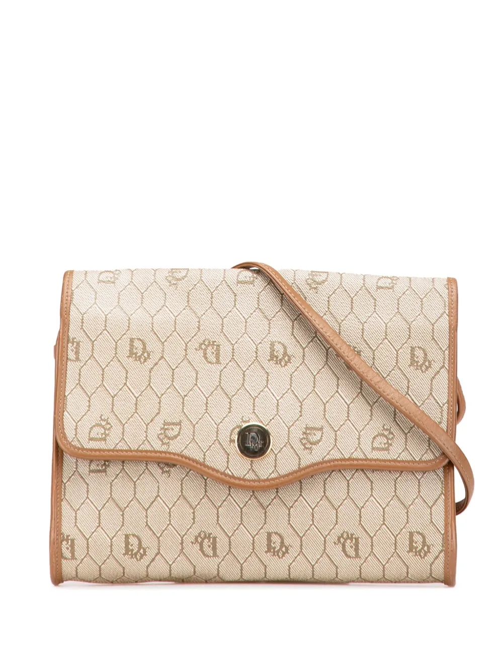 Christian Dior Pre-Owned 20th Century Honeycomb Coated Canvas Christian Dior Pre-Owned 20th Century Honeycomb Coated Canvas