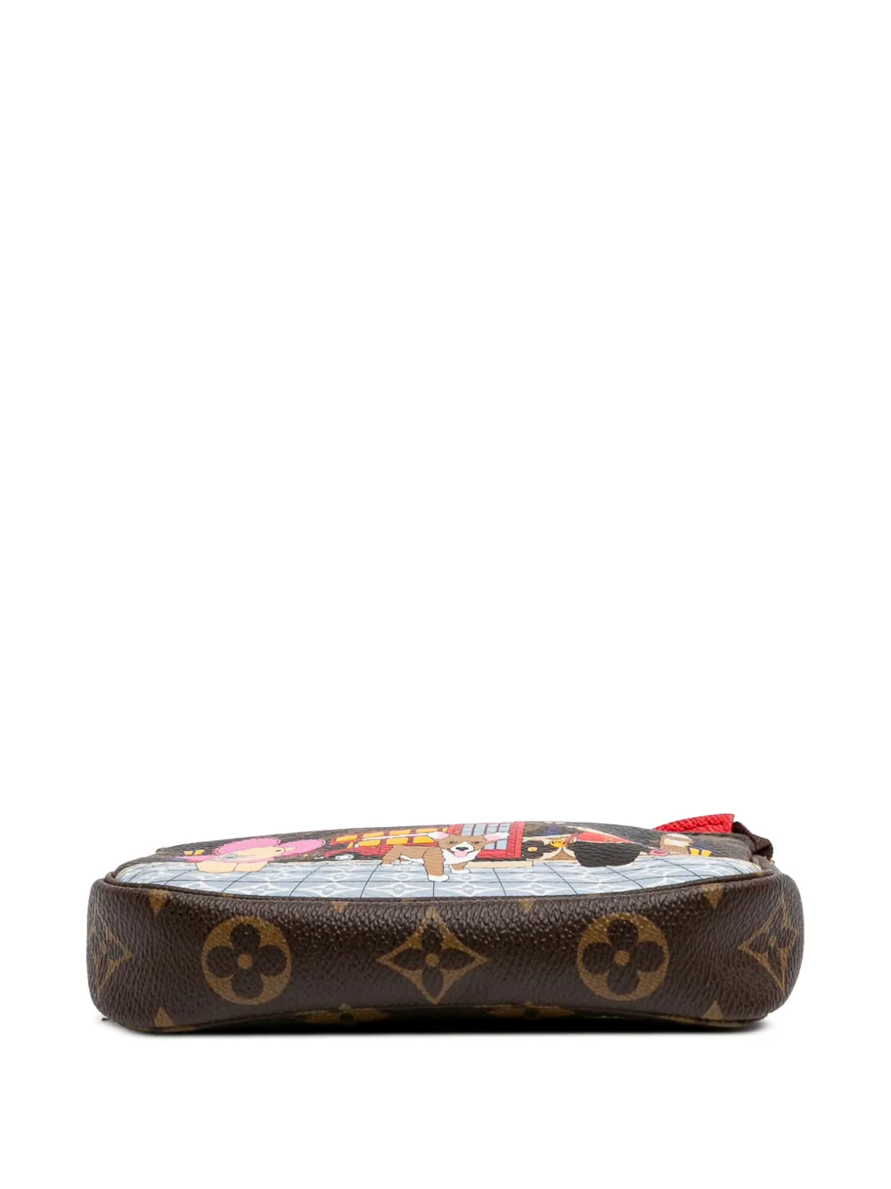 Pre-owned Louis Vuitton 2021 Monogram Vivienne In London Mini Pochette Accessoires Handbag In Brown