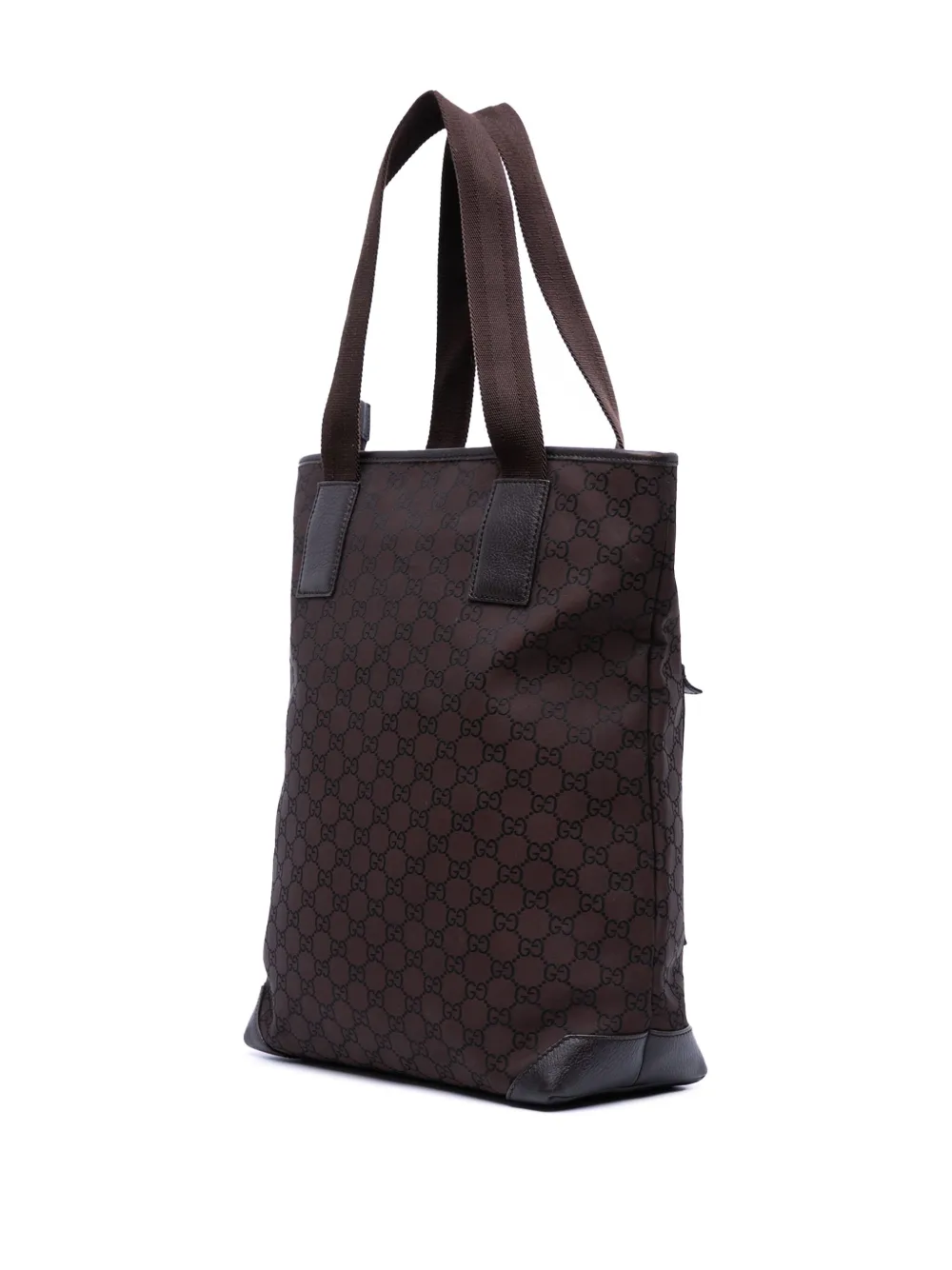Pre-owned Gucci 2016-2025 Gg Canvas Tote Bag In Brown