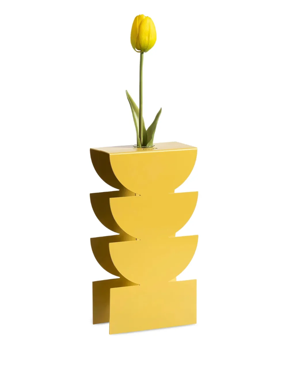 Arti & Mestieri Memphis vaas (25 cm x 12,5 cm) - Geel