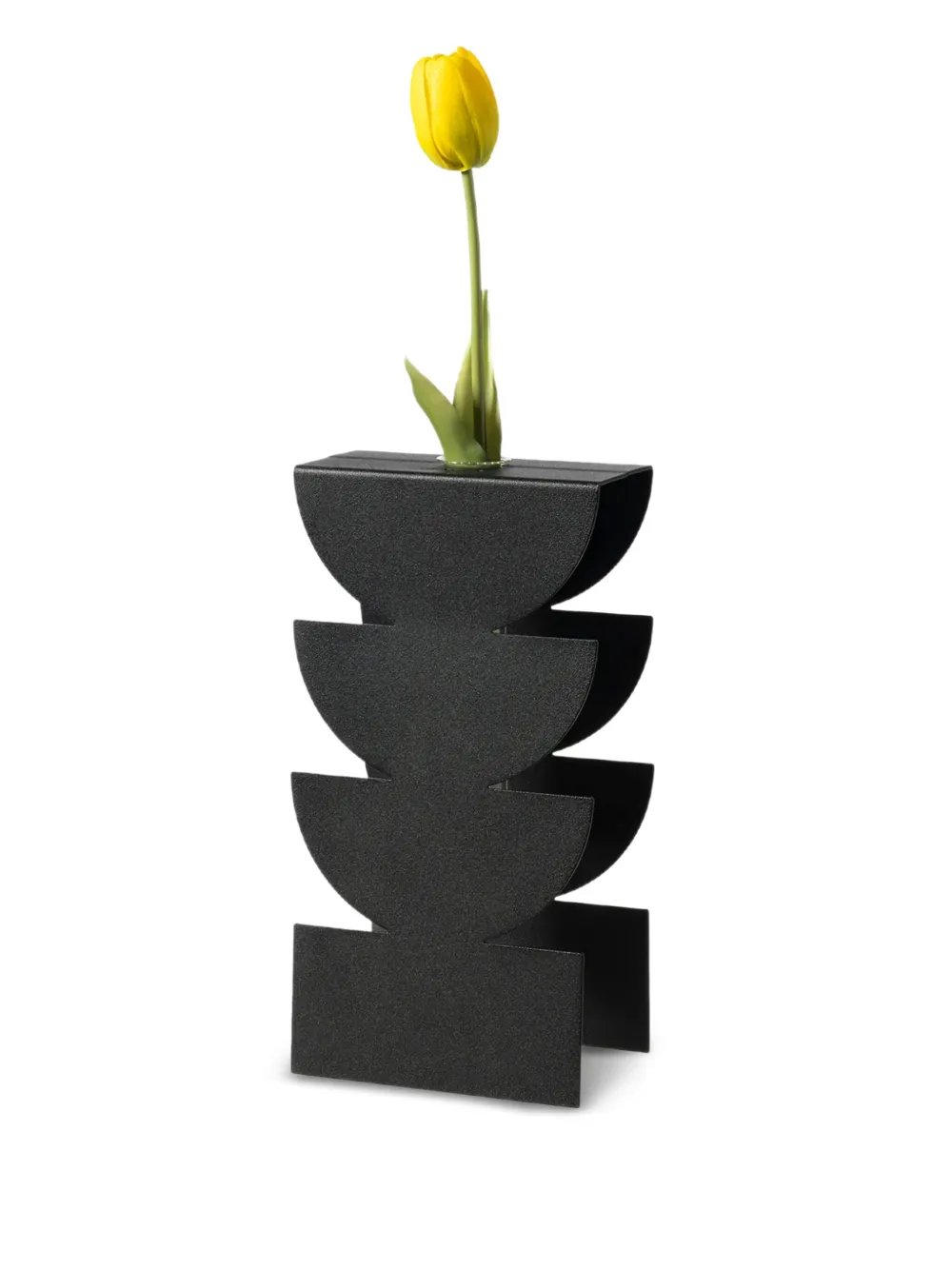 Arti & Mestieri Memphis vaas (25 cm x 12,5 cm) - Zwart