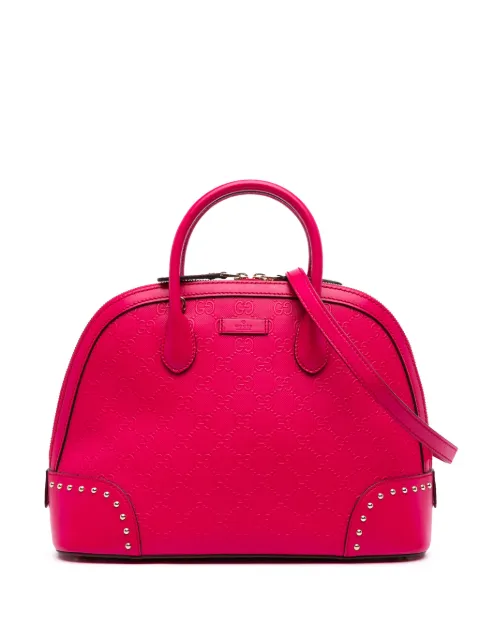 Gucci Pre-Owned 2016-2025 Guccissima Hilary Lux Dome satchel