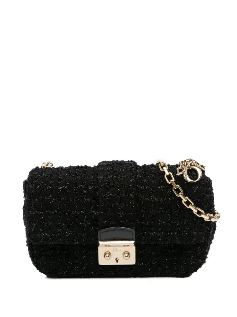 Christian Dior Pre-Owned 2013 Mini Tweed Cannage Miss Dior Flap crossbody bag
