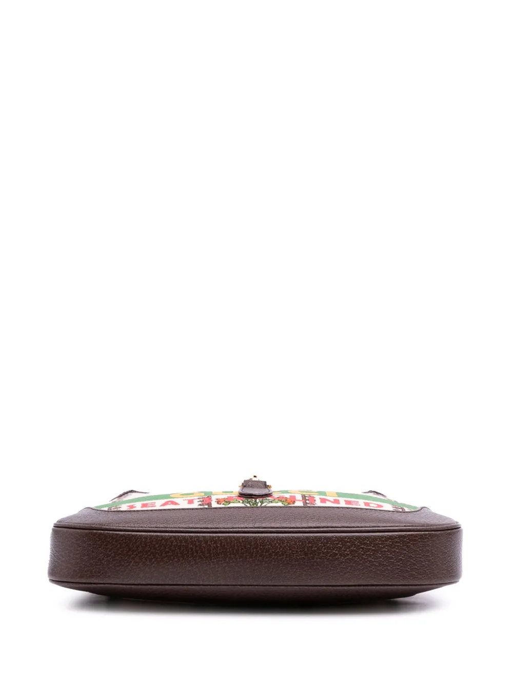 Pre-owned Gucci 2016-2025 Small Canvas 100 Centennial Music Jackie 1961 Crossbody Bag In Brown
