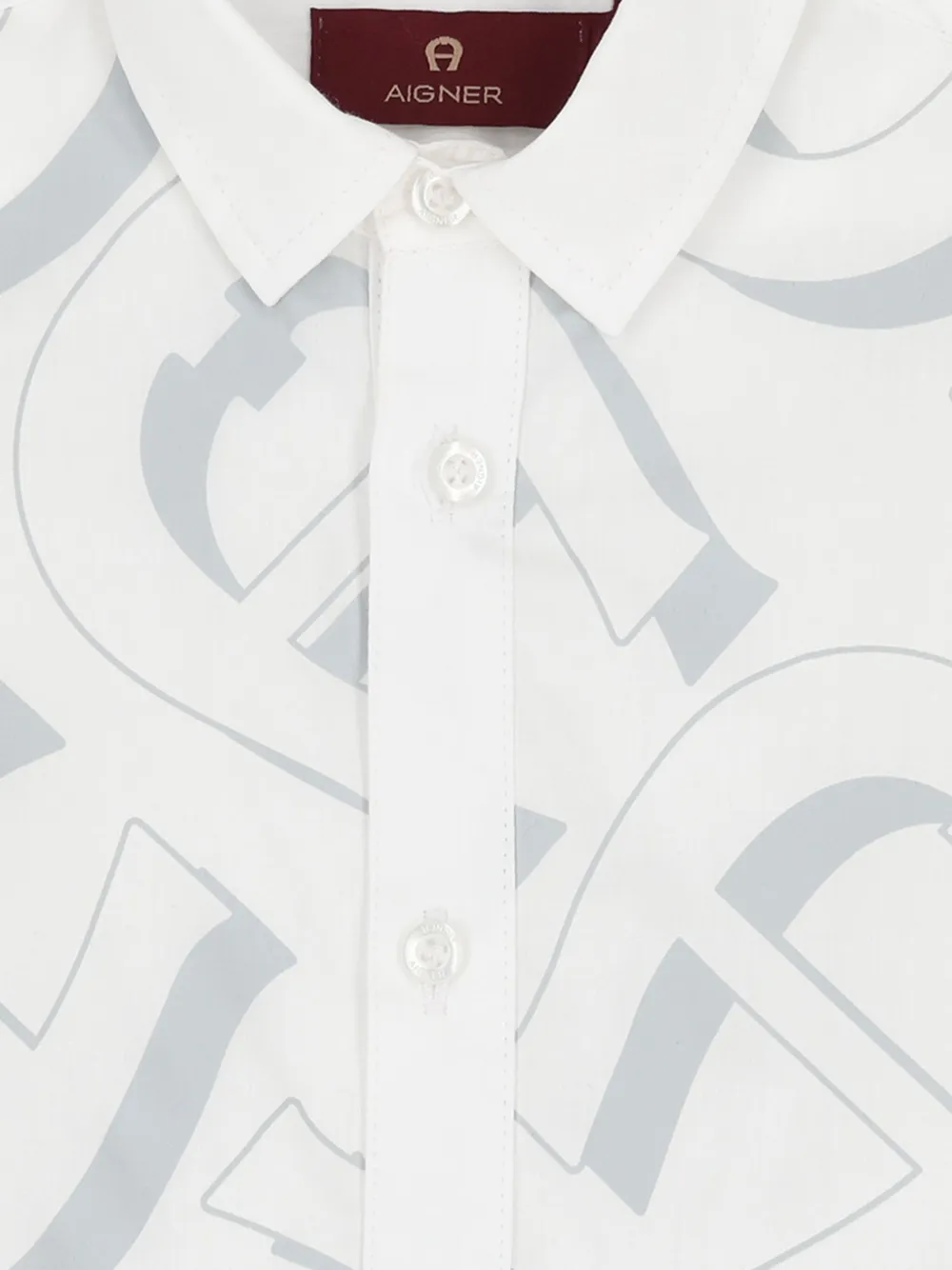 Aigner Kids Shirt met logoprint Wit