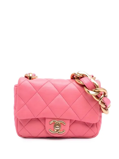 CHANEL Pre-Owned 2021-2025 Mini Quilted Lambskin Funky Town Flap shoulder bag