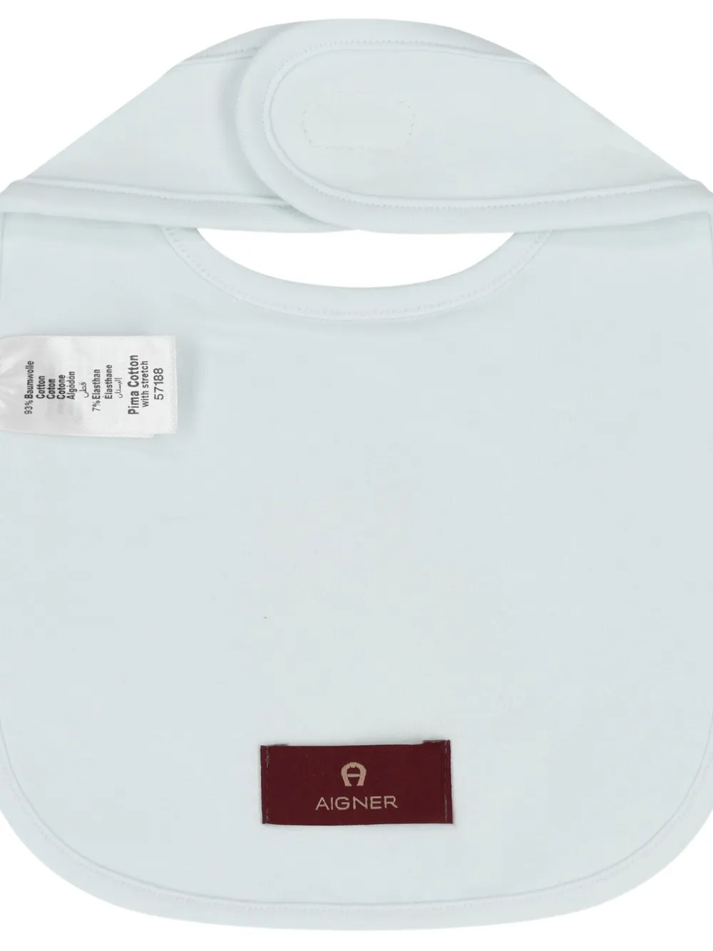 Aigner Kids teddy bear logo bib - Blauw