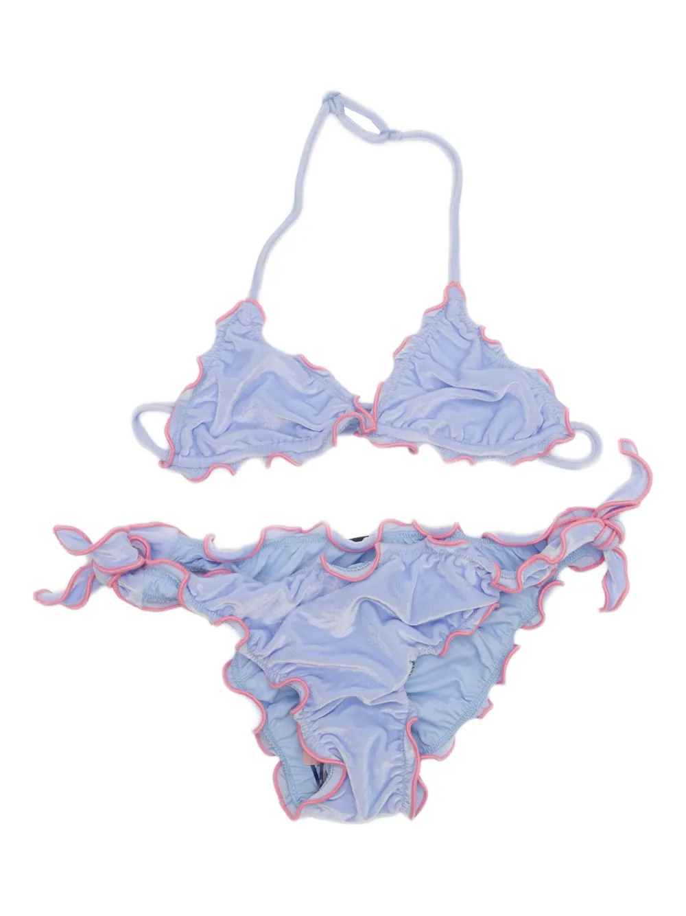 MC2 Saint Barth Kids Bikinibroek met ruches Paars