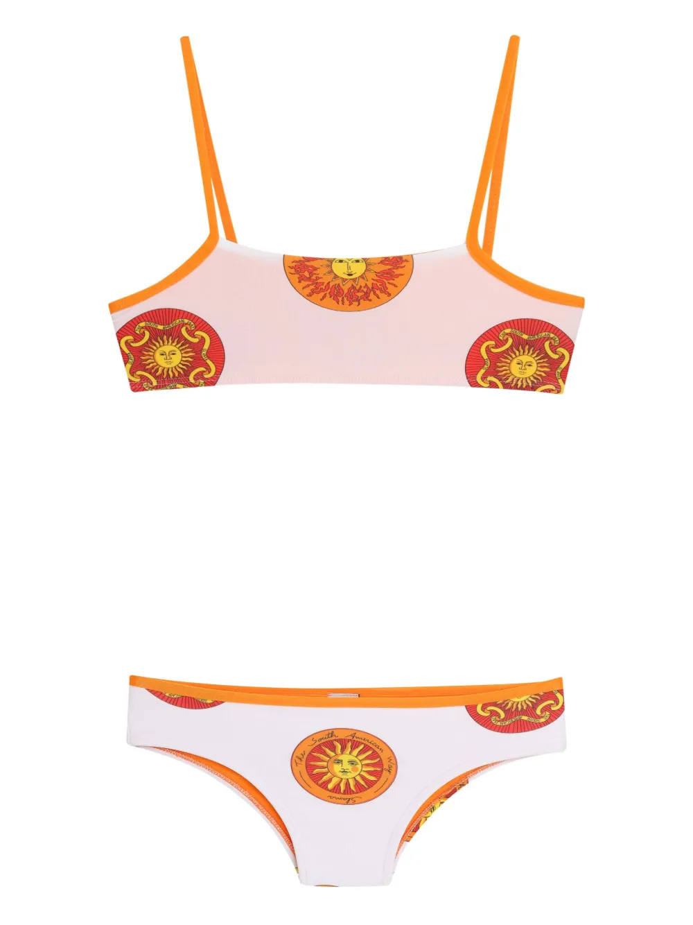 Amir Slama Bikini met zonprint Wit