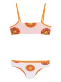Amir Slama sun-print bikini - White
