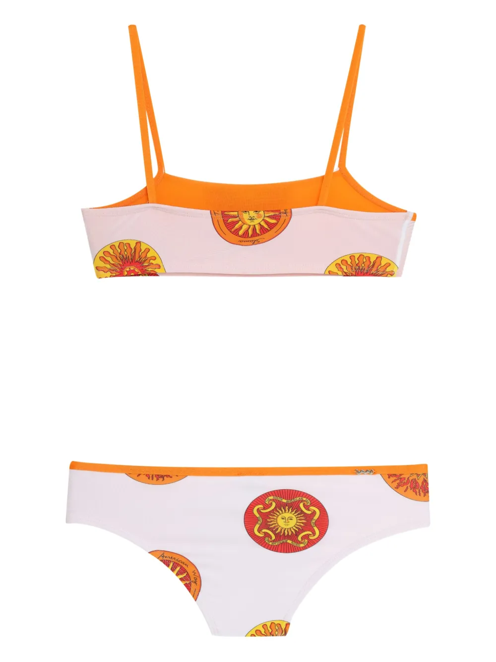 Amir Slama Bikini met zonprint Wit