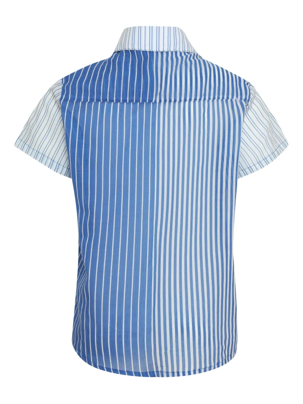 Amir Slama Gestreept shirt met zak Blauw