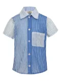 Amir Slama striped pocket shirt - Blue
