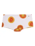 Amir Slama sun-print swim briefs - White