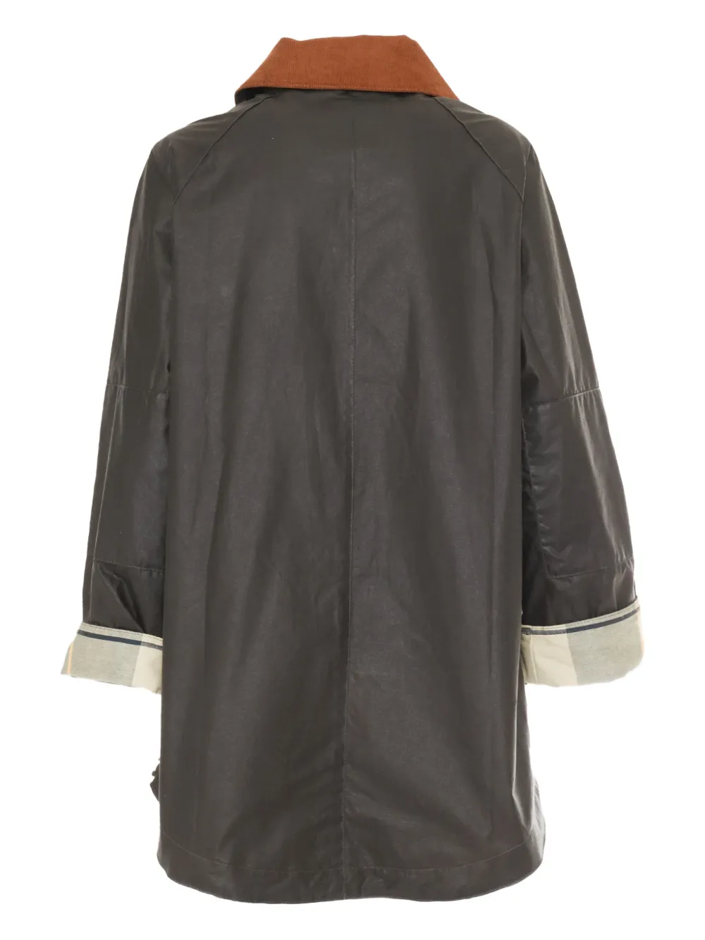 Barbour Katoenen jack met rits Groen