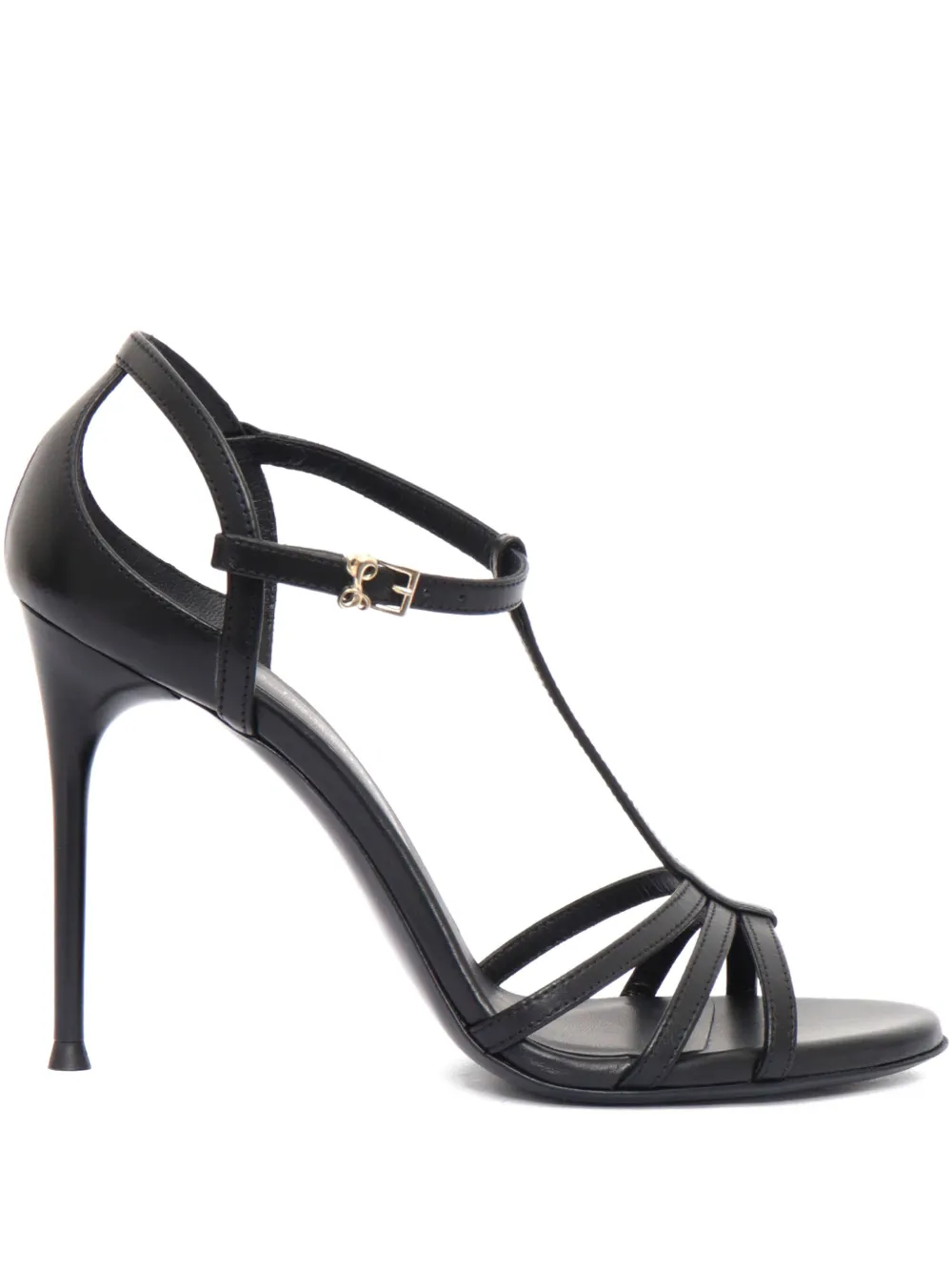 Sergio Levantesi Leren sandalen Zwart