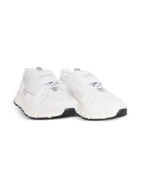 Versace Kids leather strap sneakers