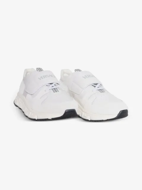 Versace Kids leather strap sneakers