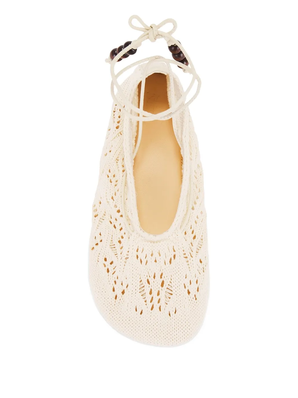 Alohas Beaded Lace-up Rosemary Ballet In Multi
