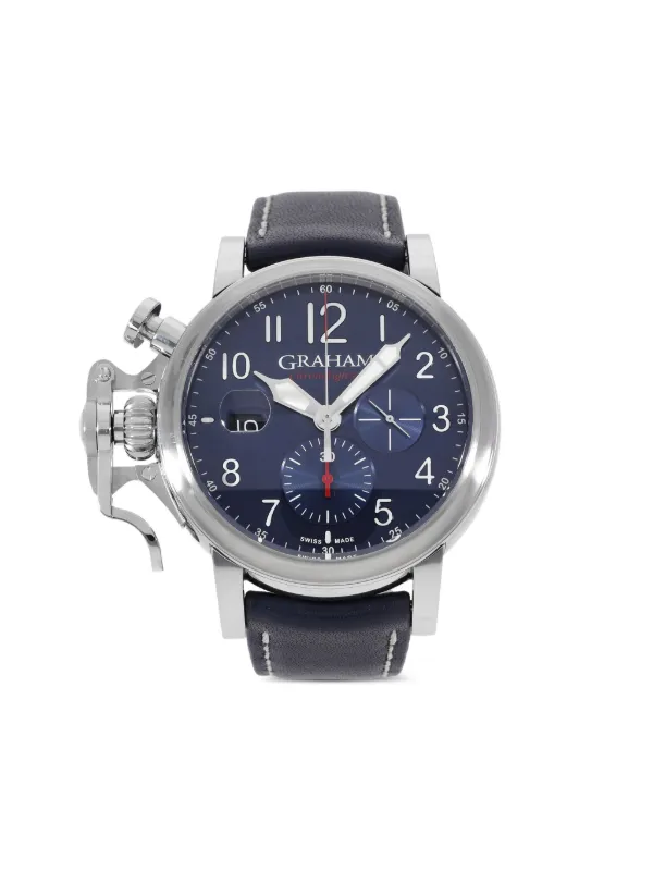 GRAHAM Chronofighter GMT 47mm Blue FARFETCH TR
