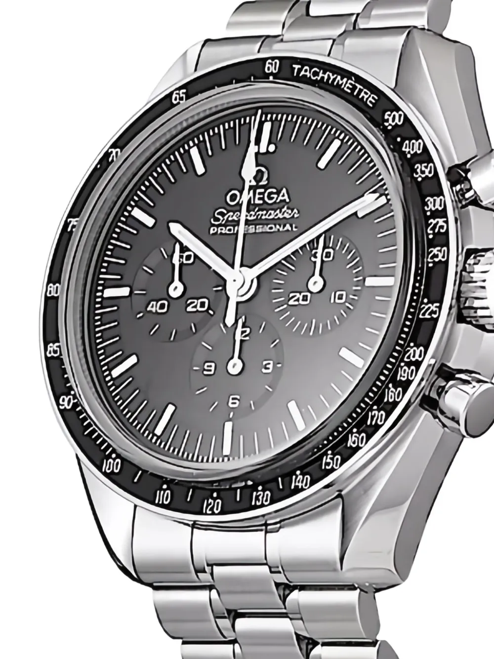 Pre-owned Omega Speedmaster 42mm In Black