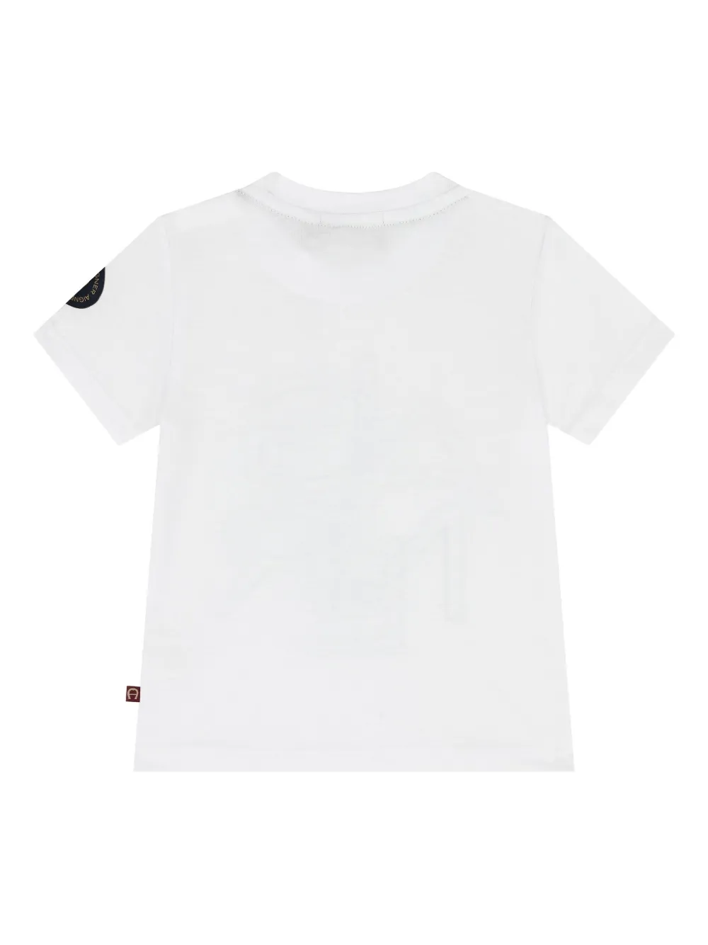 Aigner Kids T-shirt met logoprint Wit