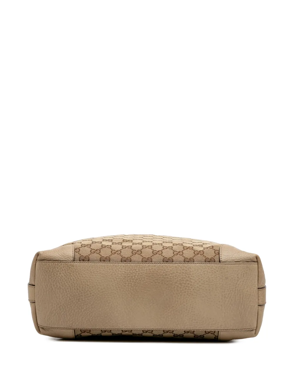 Pre-owned Gucci 2016-2025 Small Miss Gg Canvas Hobo Satchel In Brown