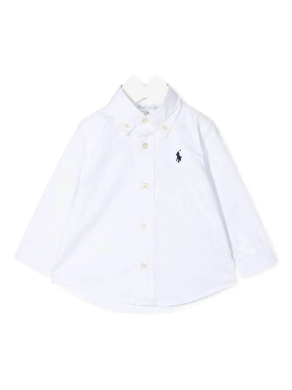 POLO RALPH LAUREN KIDS Shirt met geborduurd logo Wit