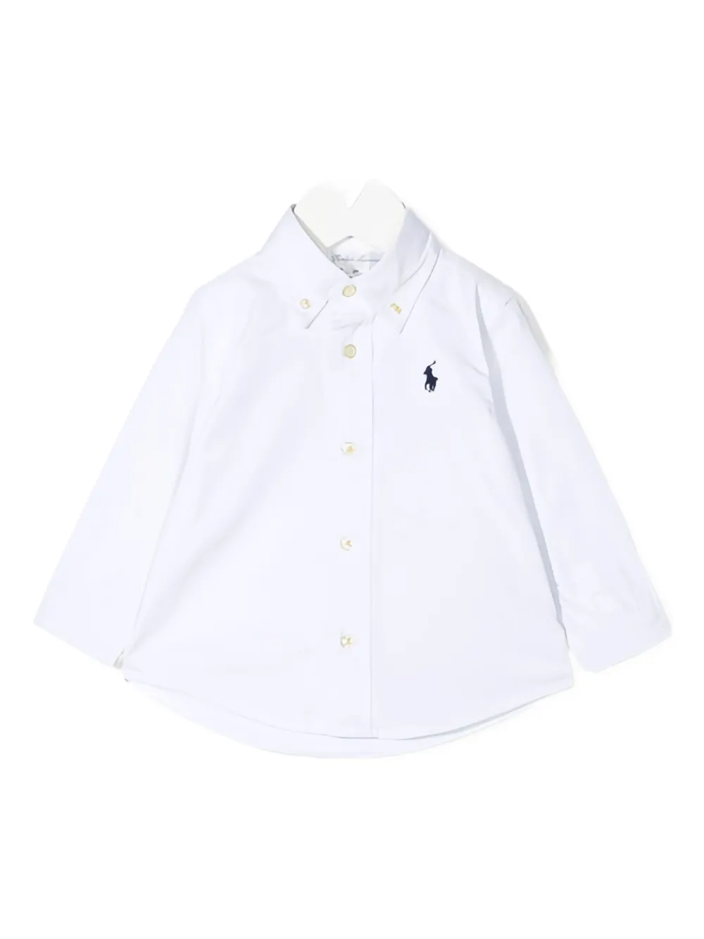 POLO RALPH LAUREN KIDS Shirt met geborduurd logo Wit