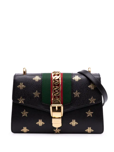 Gucci Pre-Owned 2016-2025 Small Leather Bee Star Sylvie satchel
