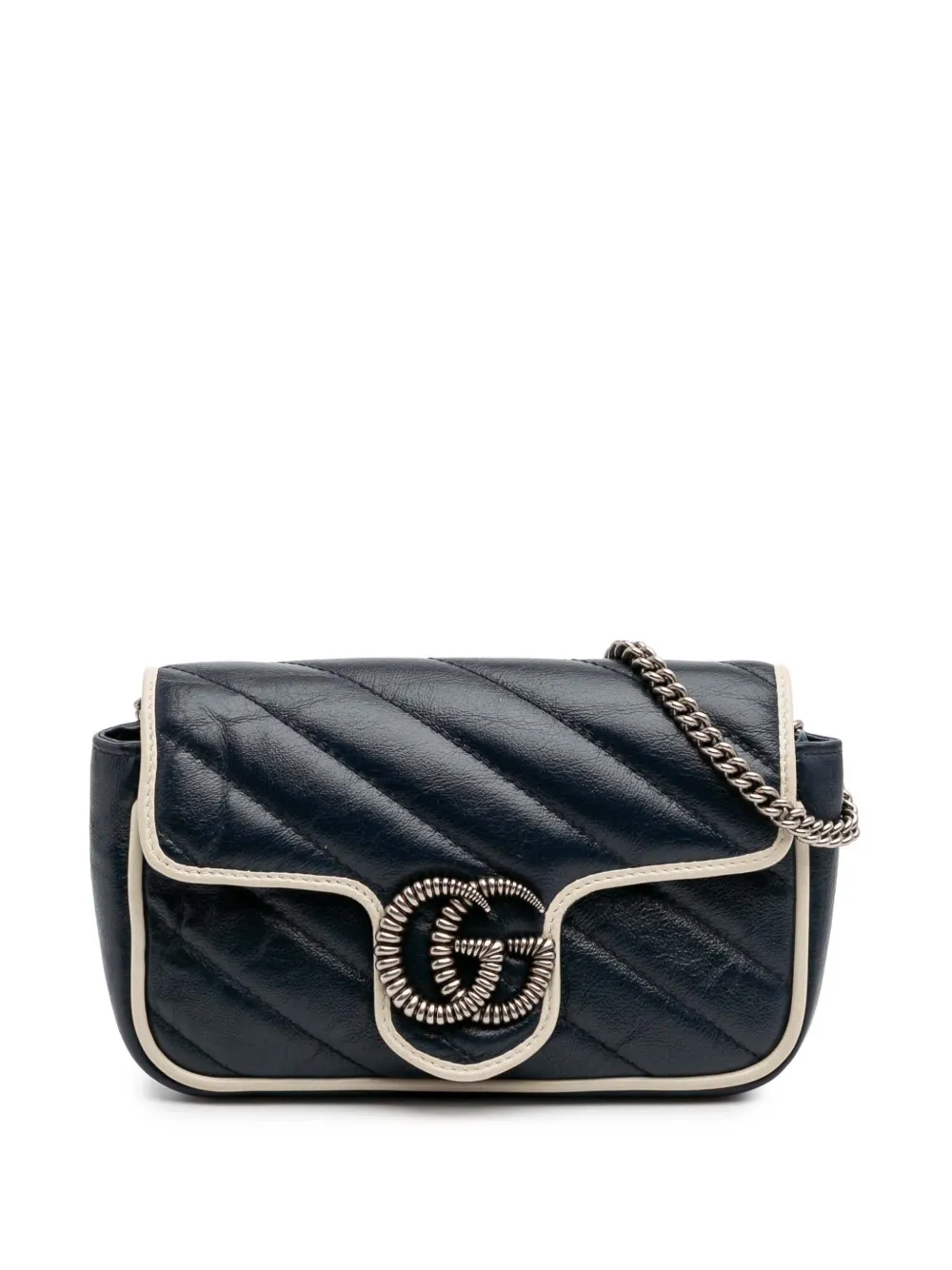 Gucci Pre-Owned 2016-2025 Super Mini GG Marmont Matelasse Leather Gucci Pre-Owned 2016-2025 Super Mini GG Marmont Matelasse Leather
