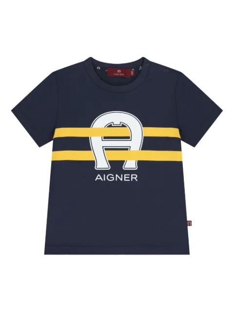 Aigner Kids logo-horseshoe t-shirt