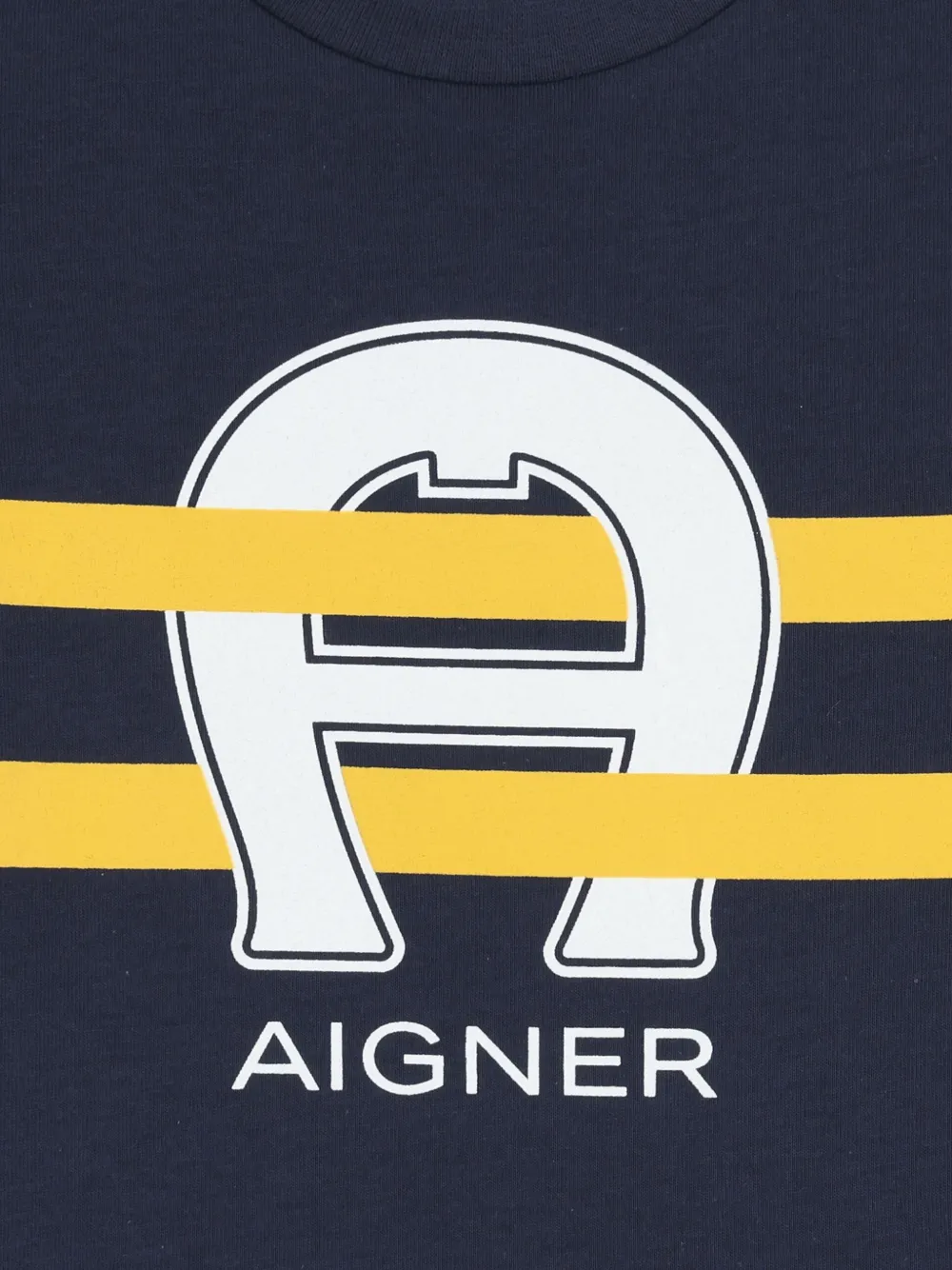 Aigner Kids T-shirt met logo Blauw