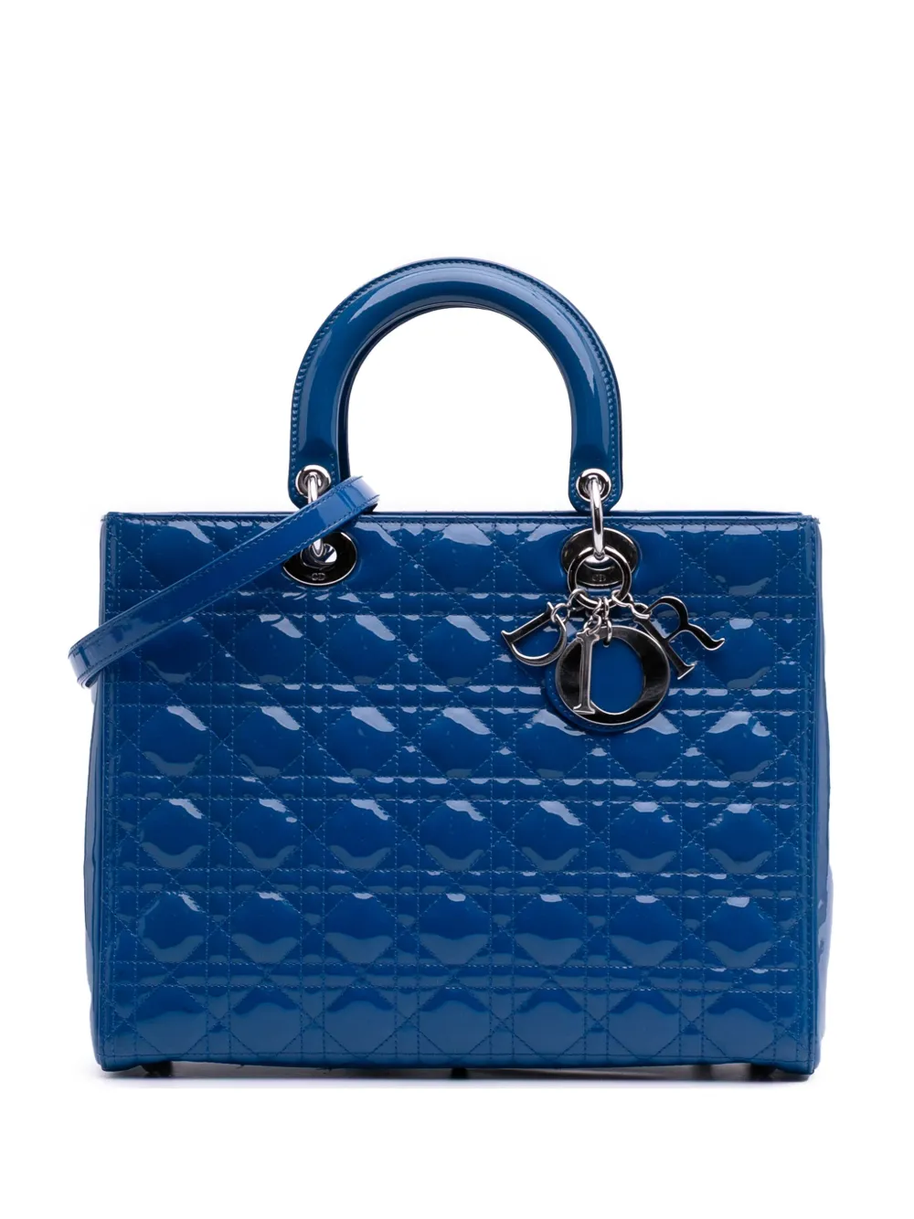 2014 Large Patent Cannage Lady Dior satchel