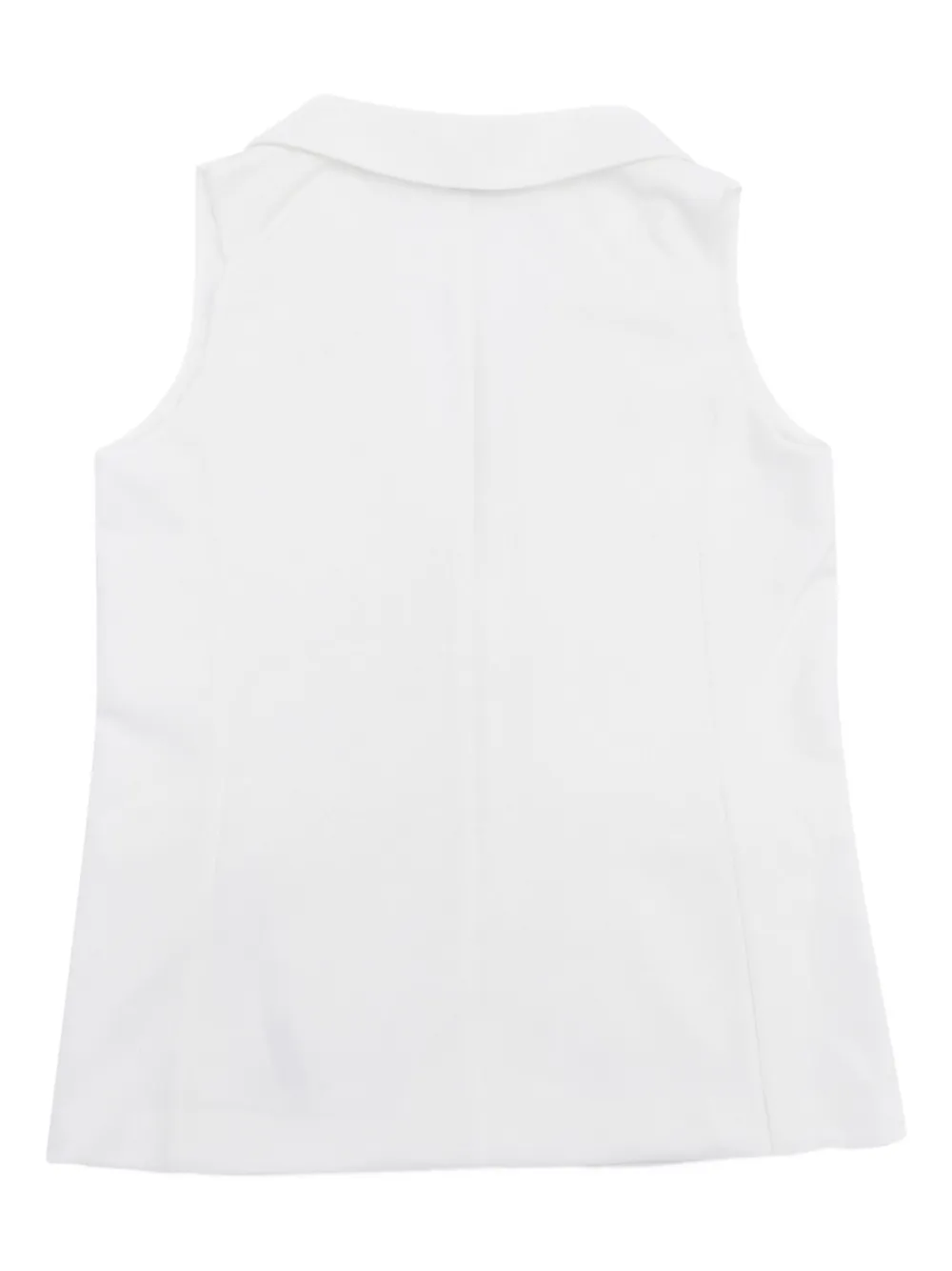 Liu Jo Kids Mouwloze blazer met gekerfde revers Wit