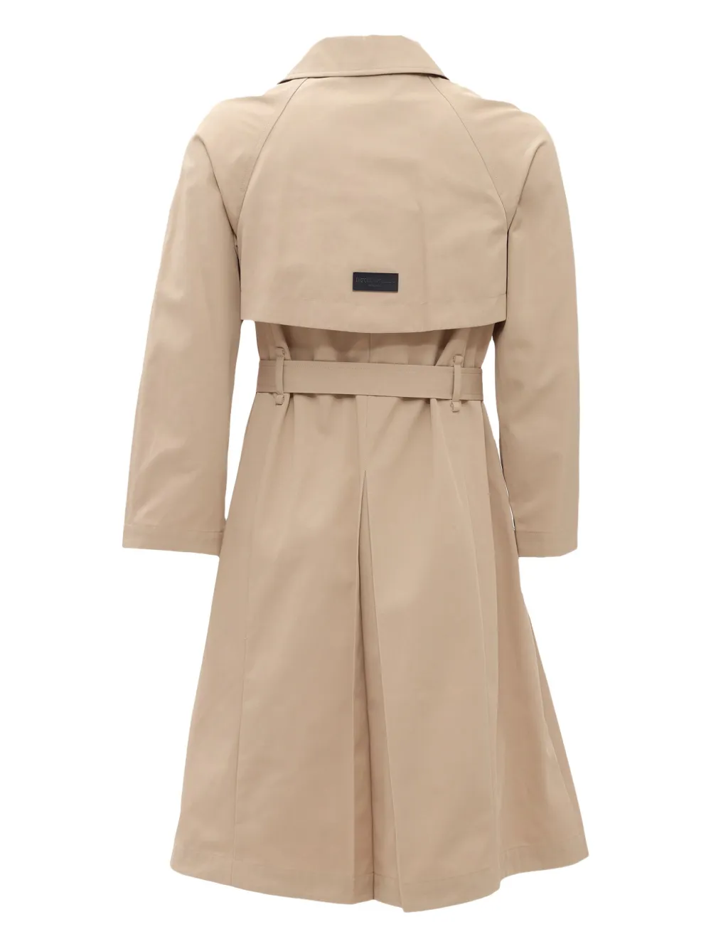 Emporio Armani Kids Trenchcoat met raglan mouwen en ceintuur Beige