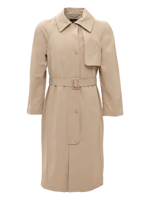Emporio Armani Kids belted raglan-sleeve trench coat