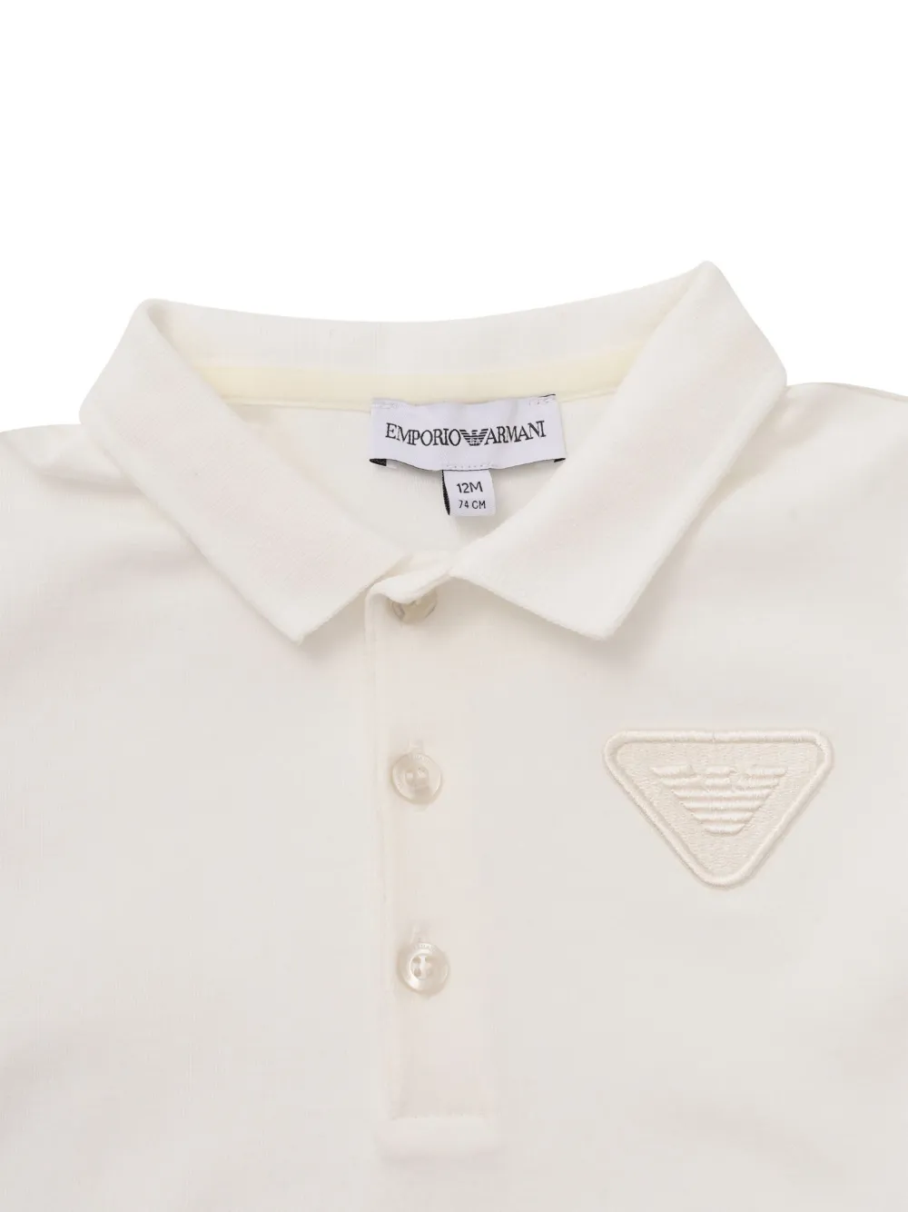 Emporio Armani Kids Poloshirt met geborduurd logo Wit