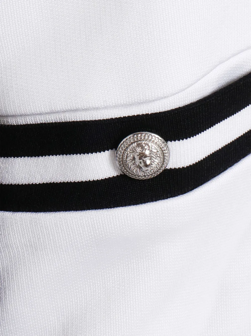Balmain Detailed-button Sweatshirt In White