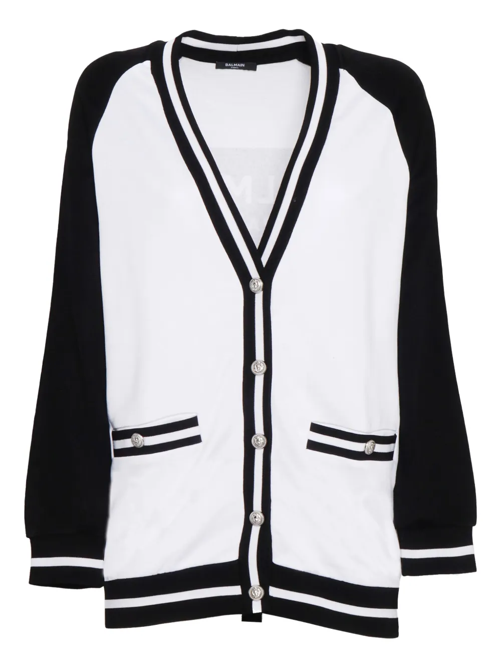 Balmain Kids detailed-button sweatshirt | White | Image 1