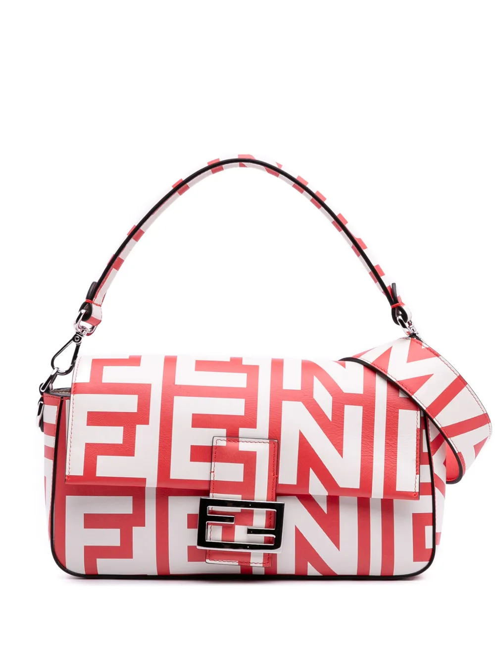 Fendi Pre-Owned 2010-2025 Marc Jacobs Nappa Vitello King Logo Print Fendi Pre-Owned 2010-2025 Marc Jacobs Nappa Vitello King Logo Print