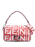 Fendi Pre-Owned 2010-2025 Marc Jacobs Nappa Vitello King Logo Print Phone Baguette satchel - Red