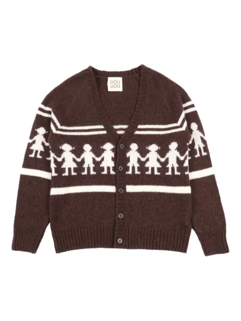 Douuod Kids graphic-pattern cardigan