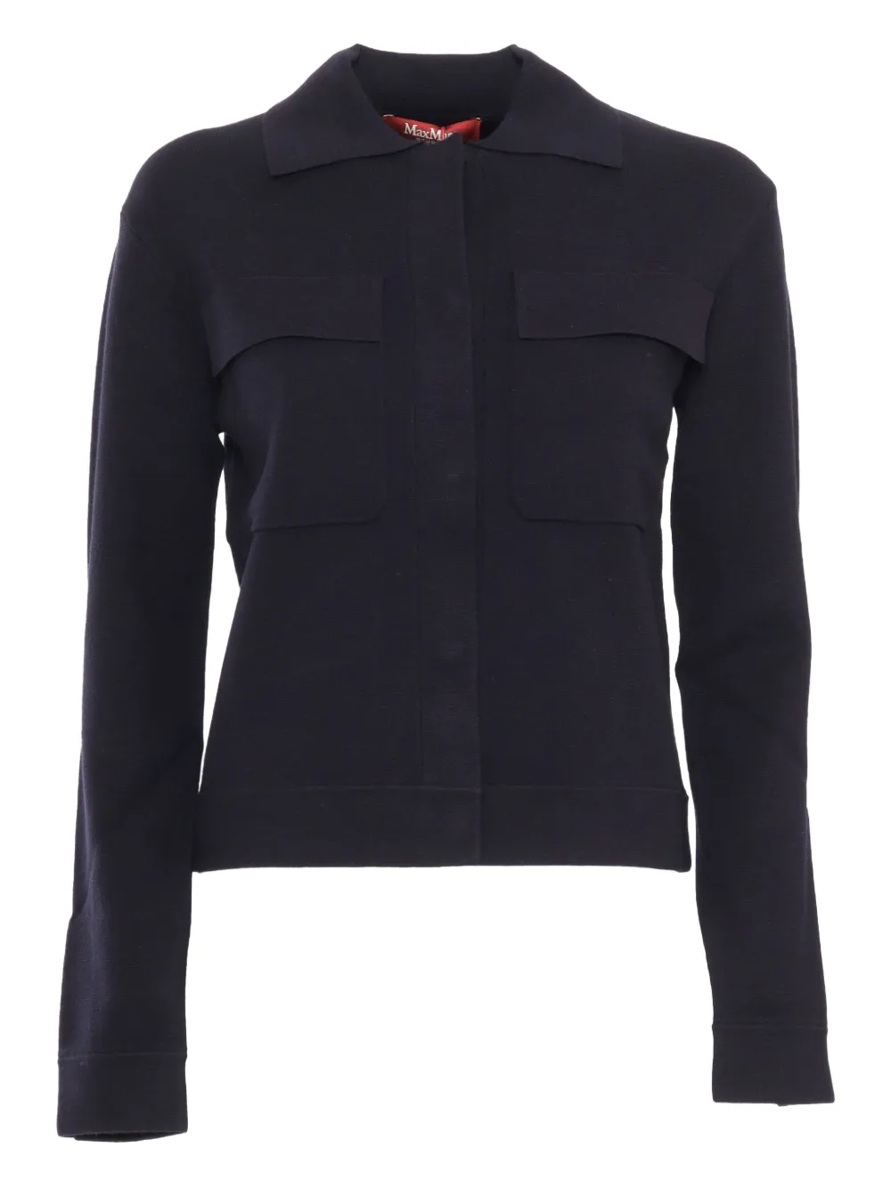 Max Mara Mito vest met klepzakken Blauw
