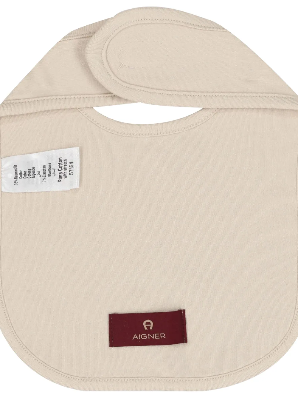 Aigner Kids logo-embroidered baby bib - Beige